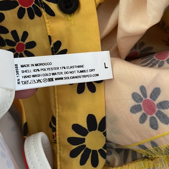 Solid & Striped size L daisy 3 tier ruffled skirt set with matching top - Picture 15 of 15